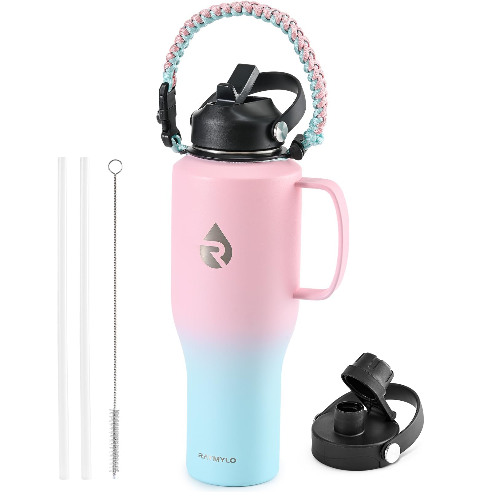 RAYMYLO 1.2L Insulated Water Bottle with Handle
