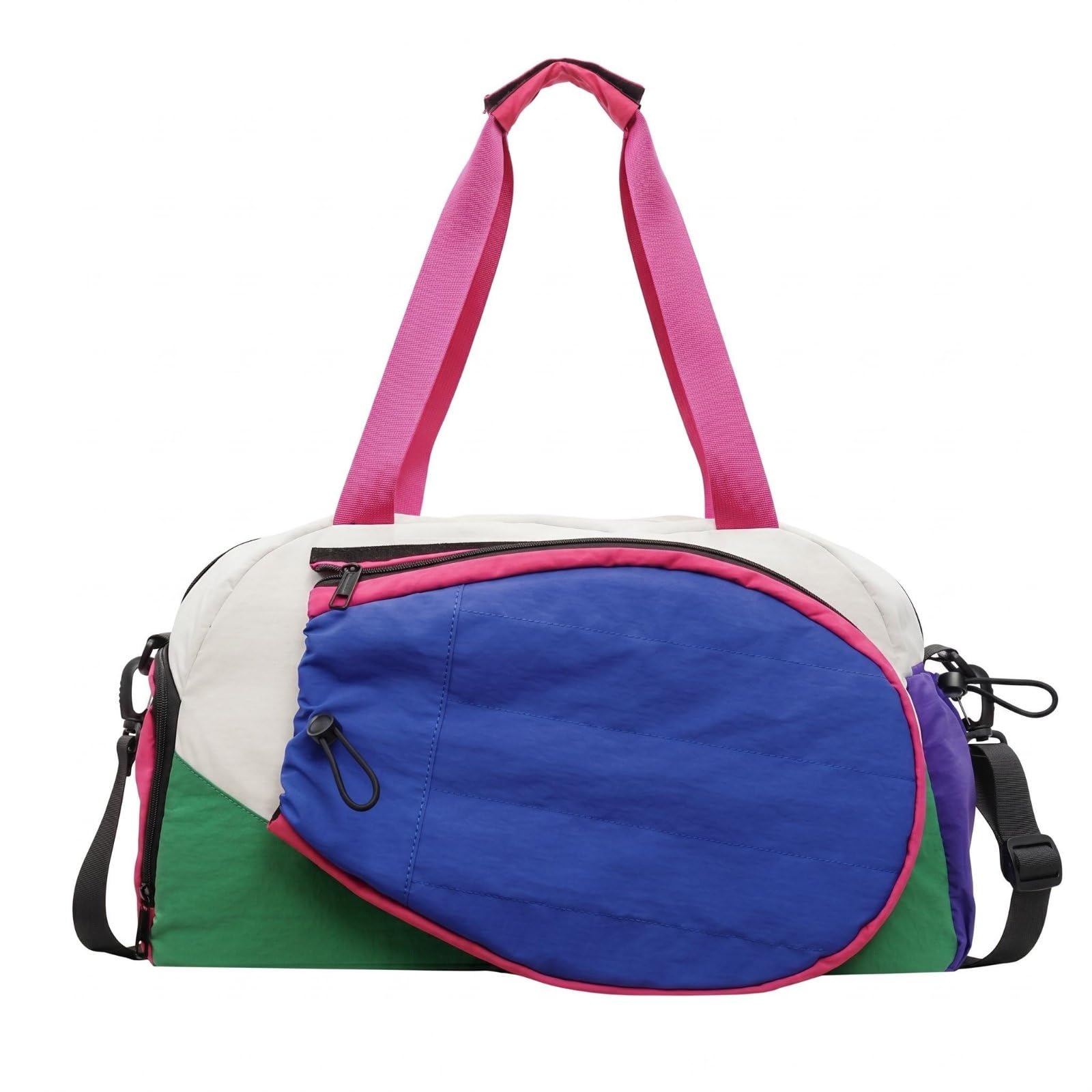 Badminton Racket Bag Hand Carry Badminton Duffel for Gym, White-Blue|Home Improvement|Household Essentials Repair kit|Must Have Home Tools|Universal Fit|DIY Friendly|Indoor Outdoor use-image-22