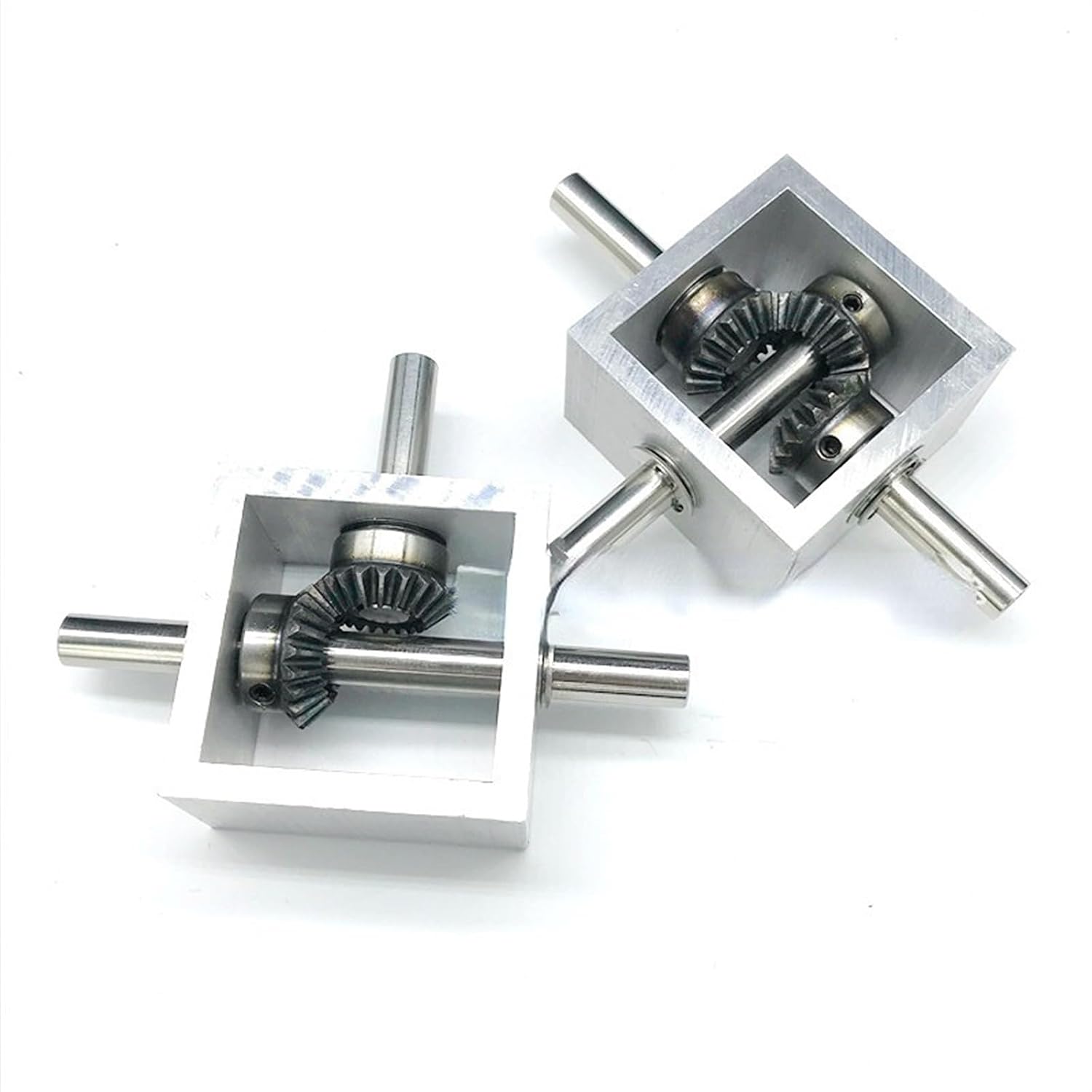 Miter Transmission 1pcs 90 Degree Bevel Gear Reduce Gearbox 1:1 Transmission Angle Device Commutator 10mm Shaft Gearbox 1.25 Module 20 Teeth Pinion Mechanical (Color : TypeB)