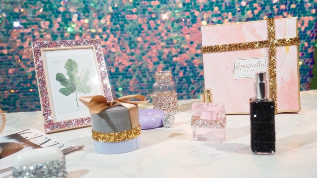 Amazon.com: Xinnun 5 Rolls Rhinestone Ribbon Self-Adhesive Crystal