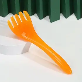 Generic Pente de massagem de cabeça - pente meridiano para terapia de couro cabeludo com cinco garras - amarelo - 1 unidade - unissex - todos os tipos de cabelo - adultos
