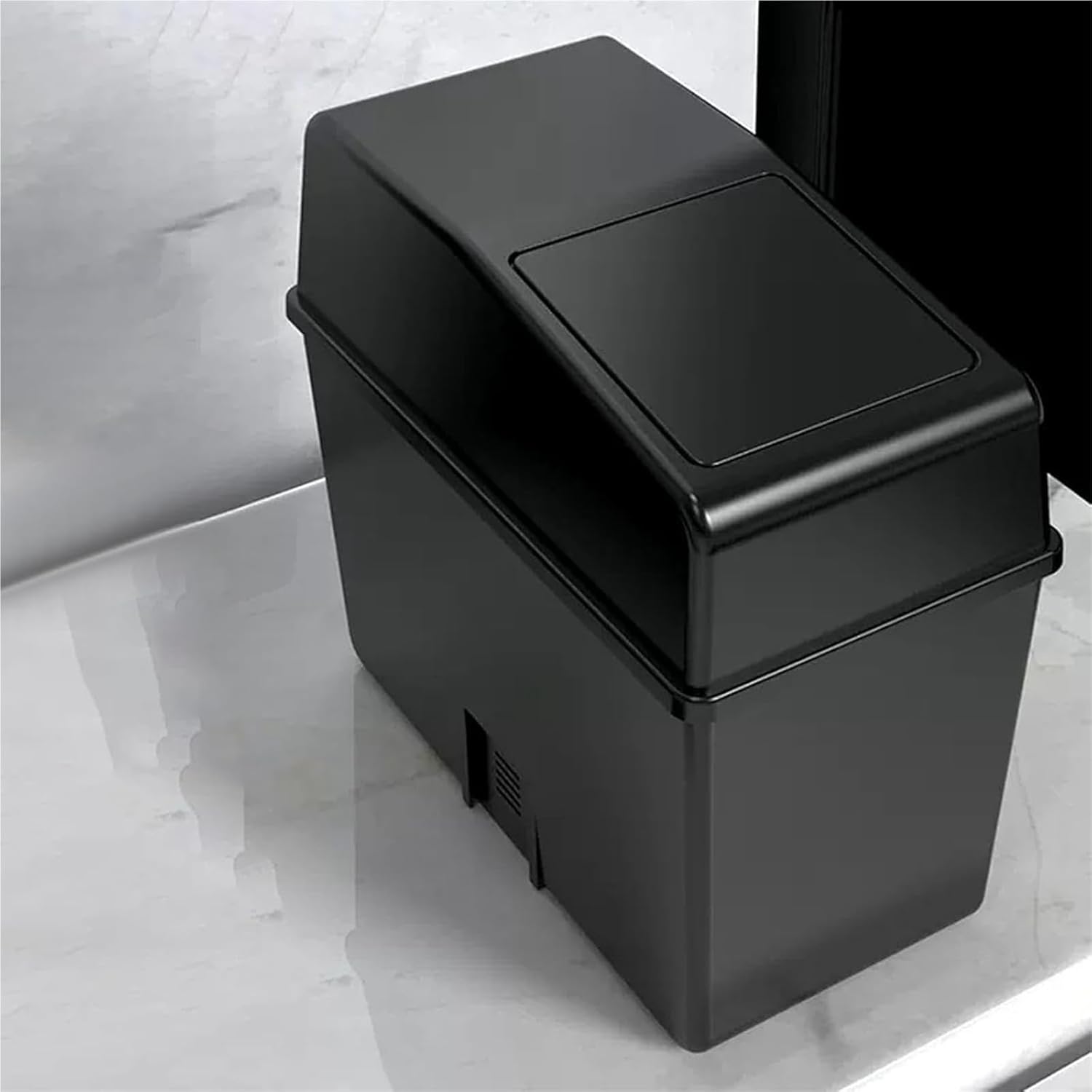Car Trash Can with Lid, Garbage Bin Storage Office Home Kitchen for Outdoor Bedroom Trailer Camping