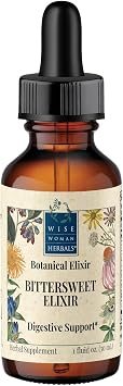Wise Woman Herbals Bittersweet Elixir, Herbal Digestive Bitter Tonic, Stimulates Appetite & Healthy Digestion, Eases Bloating, Gas & Indigestion, Natural Liquid Extract, Pure Non-GMO, 1Fl Oz