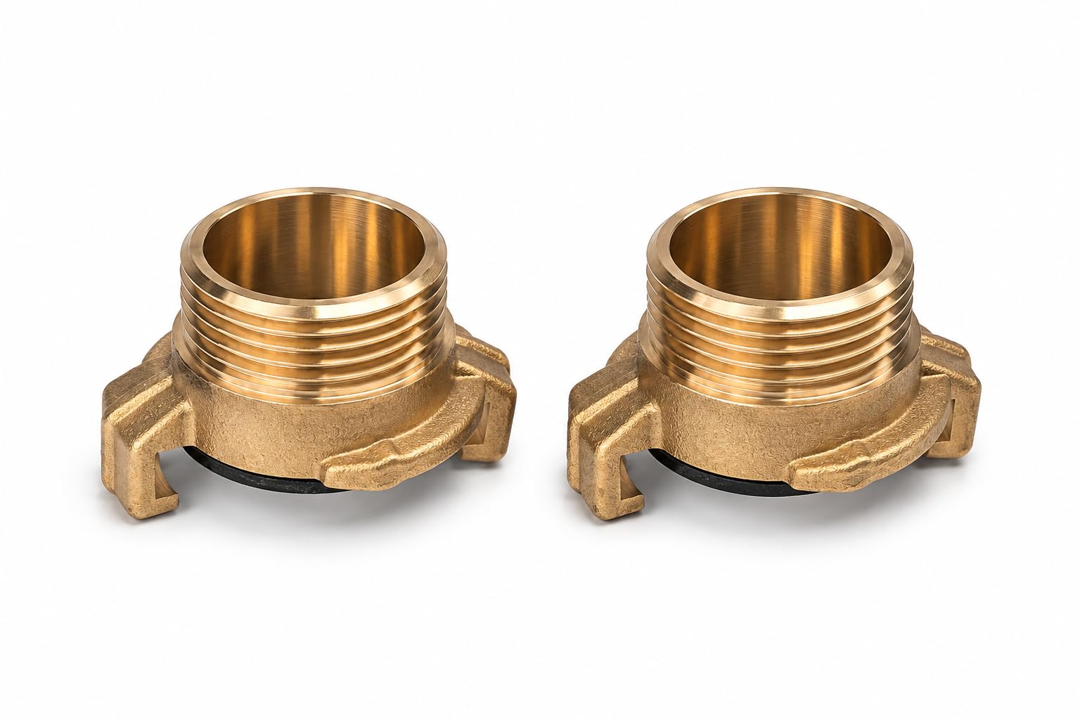 PipeSan - Geka 1 brass quick connection - Pack of 2 | G1 male thread | Gardena compatible | Solid brass