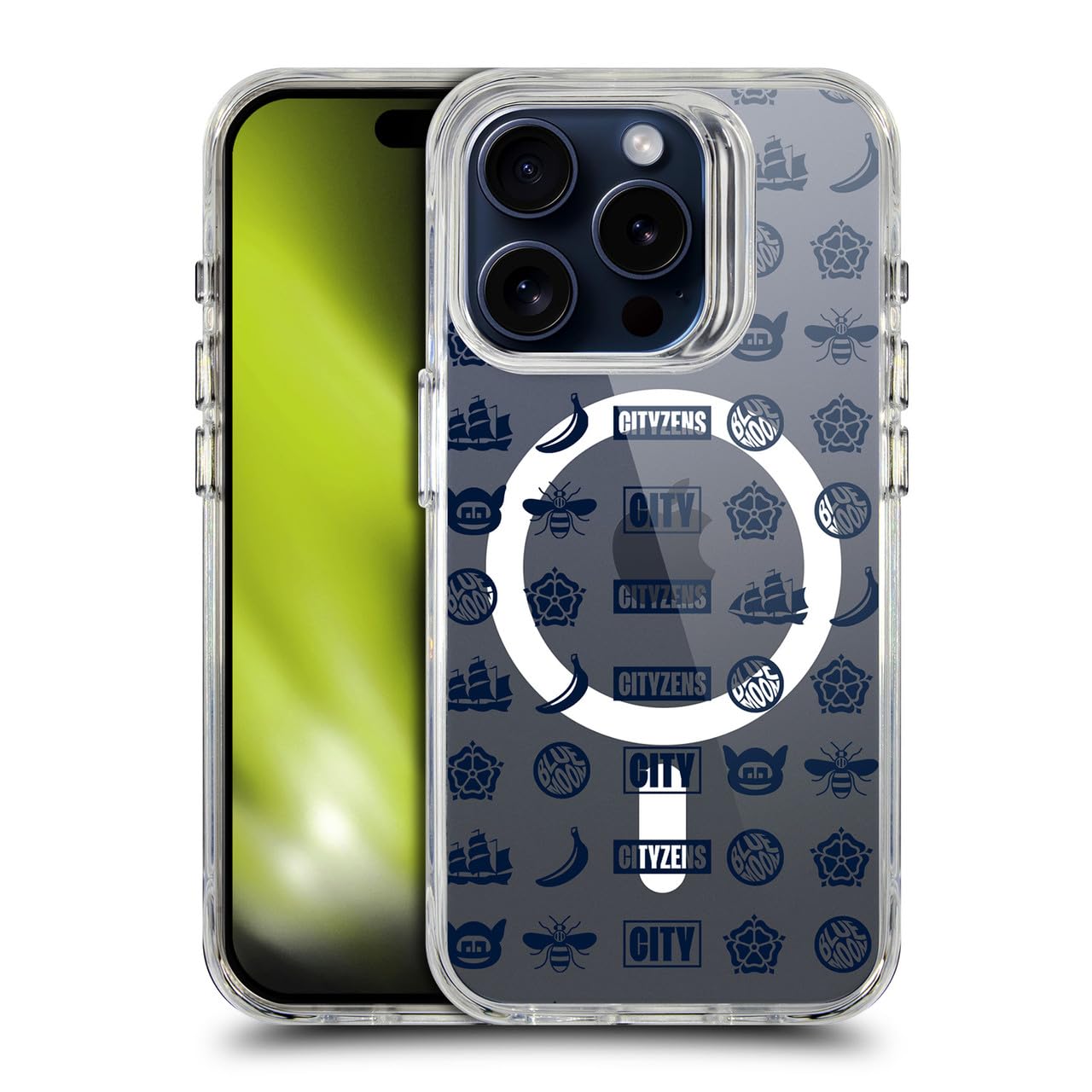Coque MagSafe iPhone 15 Pro Évitez les Chocs Man City - 8