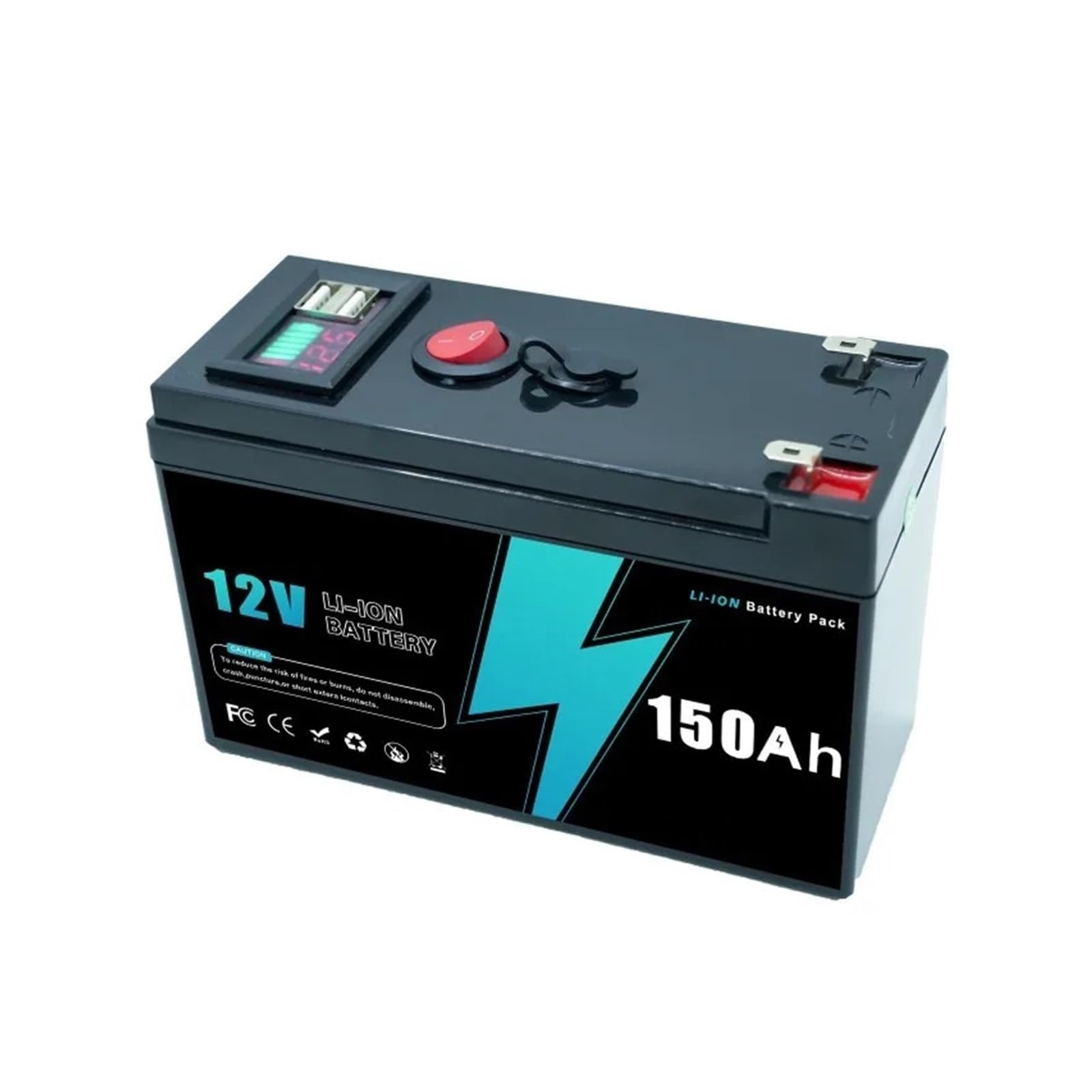 Ciclo Profundo del Indicador Digital del Batería Li-Ion De La Batería 12V 60-150Ah del Ciclo Profundo