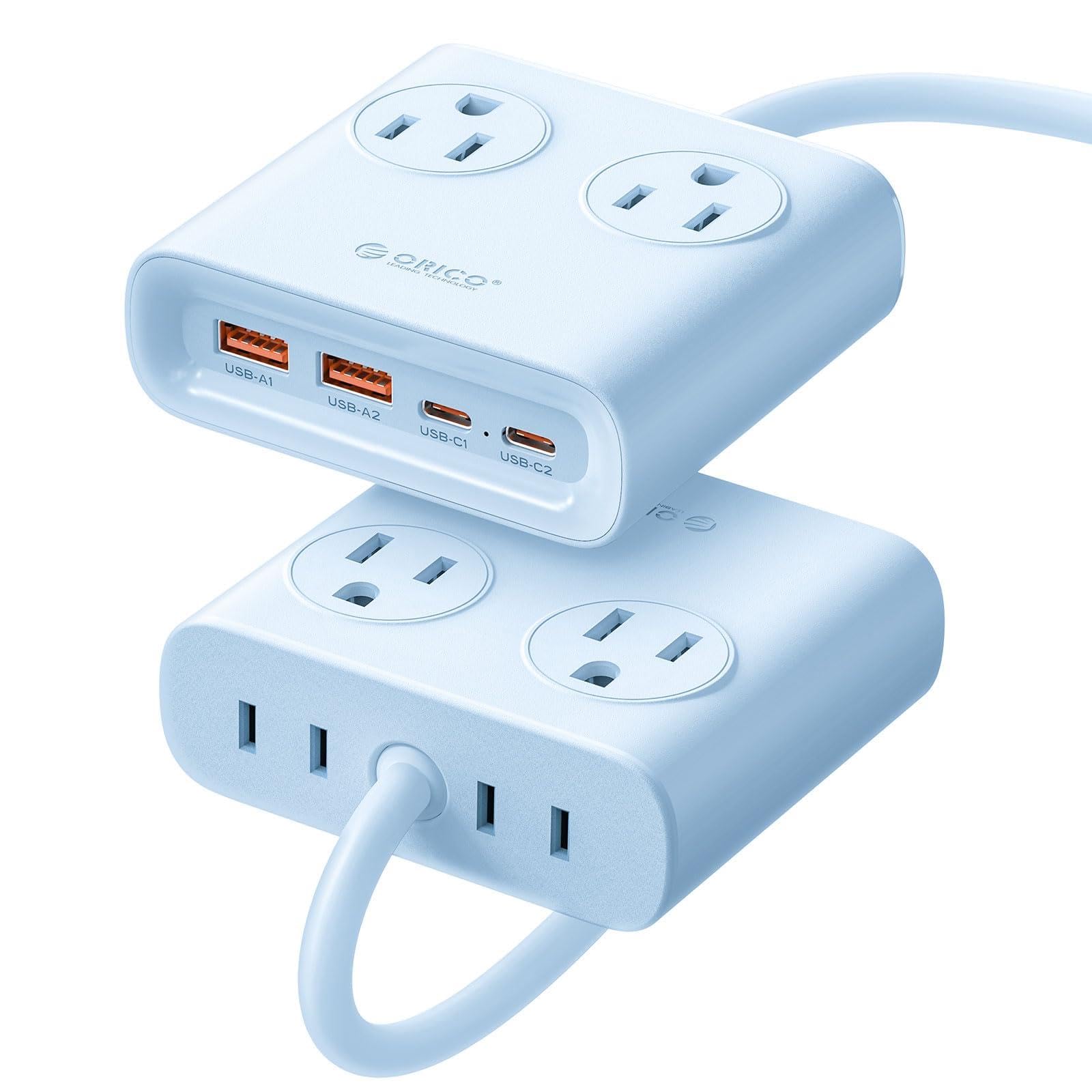 ORICO 25W 8-in-1 GaN Power Strip with USB Ports
