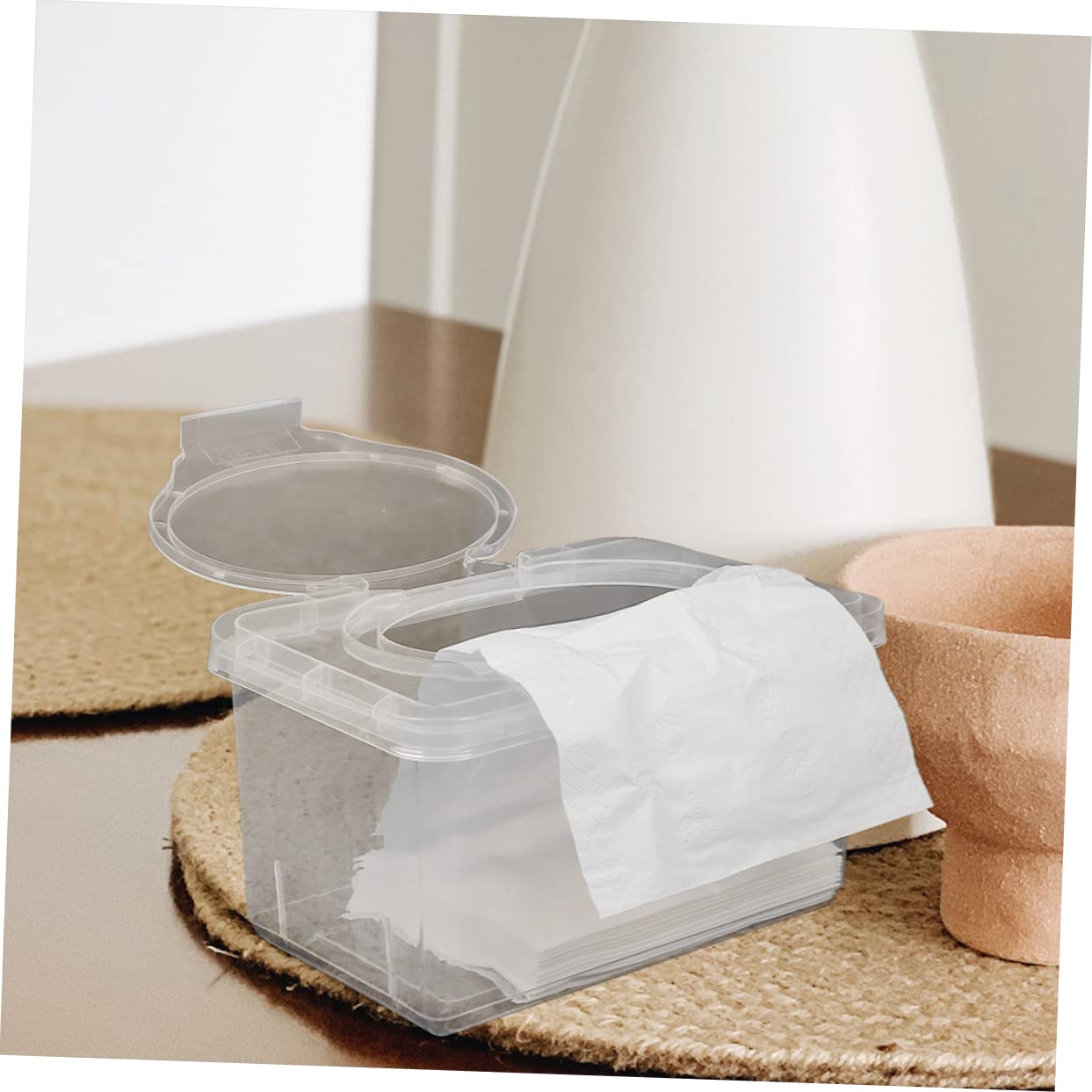 MOLUCKFU 2pcs Wipes Box Non- Wipes Case Flushable Wipes Toilet Wipes Dispenser Tissue Wipe Holder Wipes for Babies Wipe Holder for Fresh Wipes Bébé Napkin Holder Foil Pp