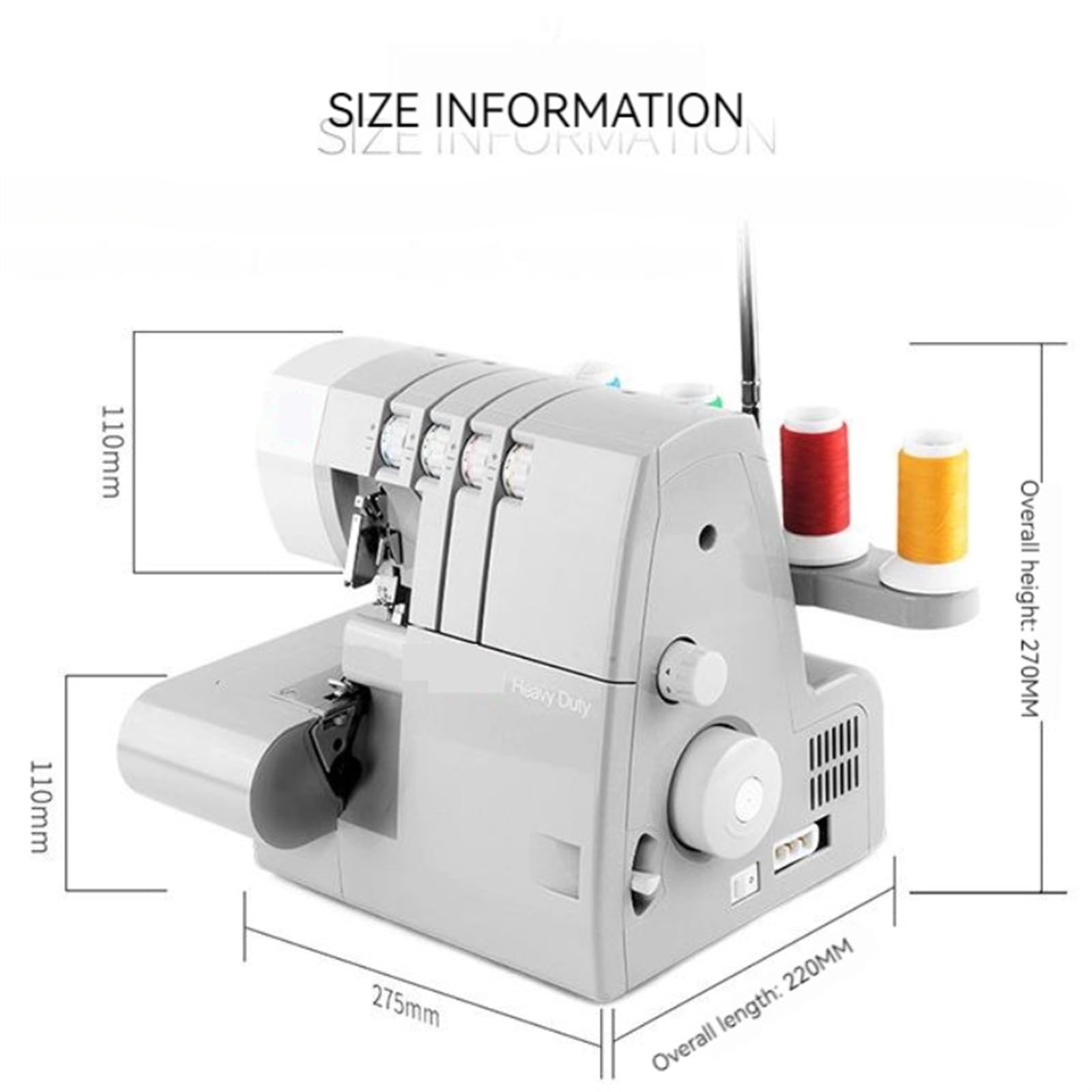 Maszyna do szycia, Domowa maszyna do szycia overlock 2/3/4-nitkowa maszyna do szycia overlock z tajnym overlockiem do szycia