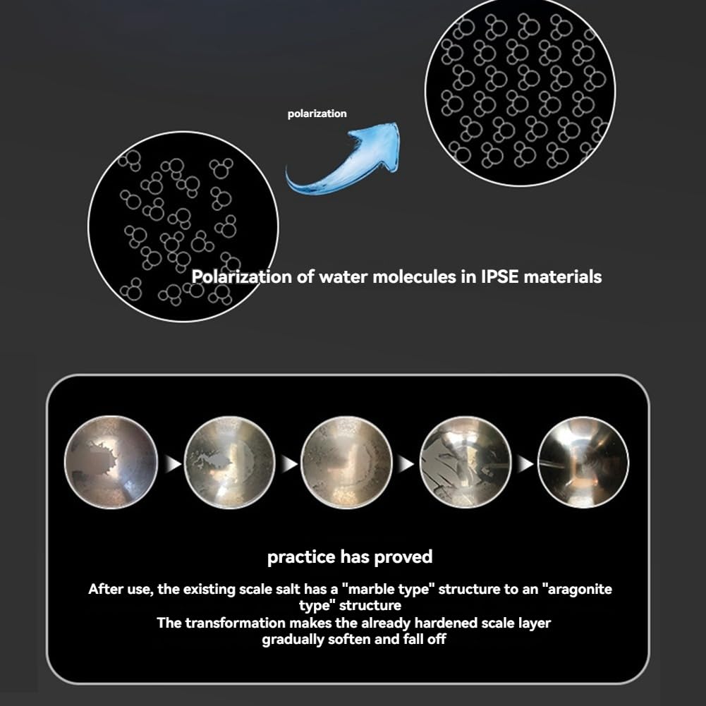Adoucisseur d'eau Central pour Toute, Filtre Anti-Calcaire, Prévient L'Accumulation de Calcaire dans Les Tuyaux d'eau, Les Toilettes Intelligentes et Les Chaudières.