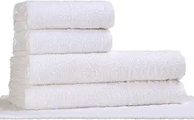 Jogo Toalha Hotel/Pousada/Spa - 2 Banho 2 Rosto e 1 Piso - Profis - Alta Absorção (Branco Off White)