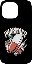 Pharmacy Retro Boho Patchwork Letters Case for iPhone 14 Pro Max