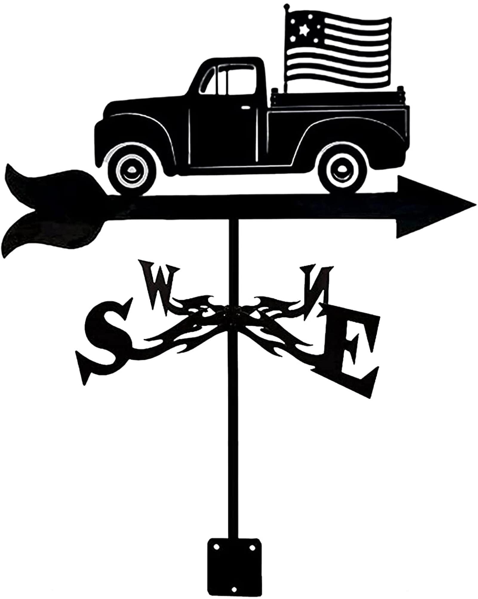 TAXXII Weathervane Weather Vane Wind Direction Indicator Measuring Tools Vanes Decorative Garden Yard
