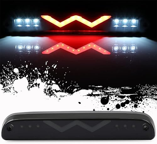 AQEEI Luz de freno de montaje alto Led tercera luz de freno reemplazo impermeable lámpara de carga reemplazo para Ford 1993-2016 para Mazda