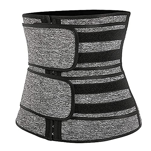 Xnuiasqe Entrenador de Cintura Recortador de Cintura CinturóN para Adelgazar del Vientre Ajustable para Perder Peso Entrenamiento FíSico Deporte Control de Barriga L