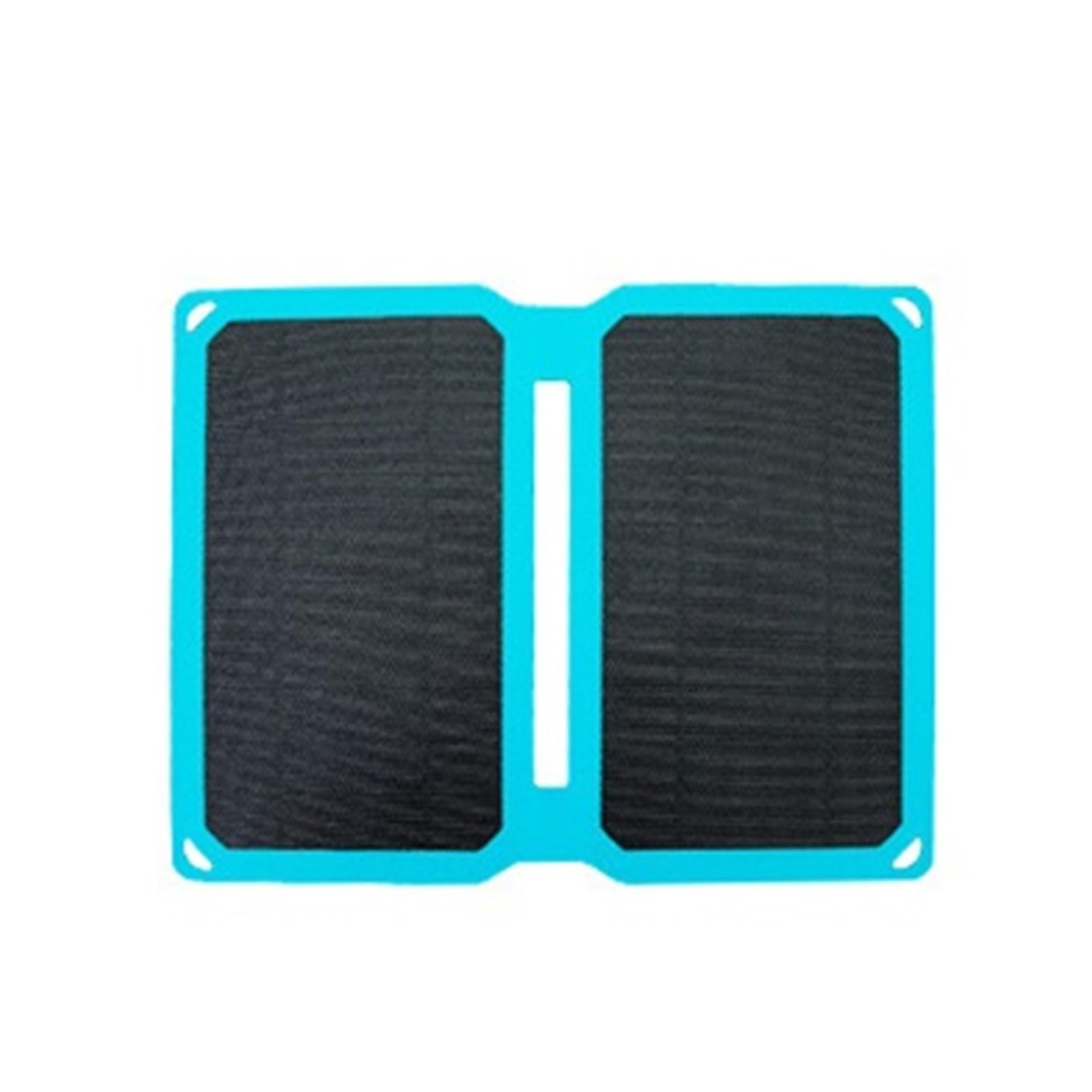 Chargeur solaire mobile pour randonnée extérieure imperméable bleu