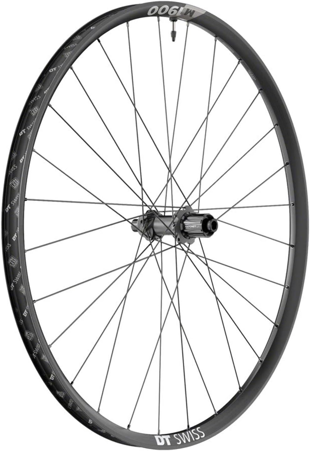 DT Swiss M 1900 Spline 30 Rear Wheel - 27. 5 inch, 12 x 142mm, Center-Lock, HG 11 MTN, Black (2140060103)