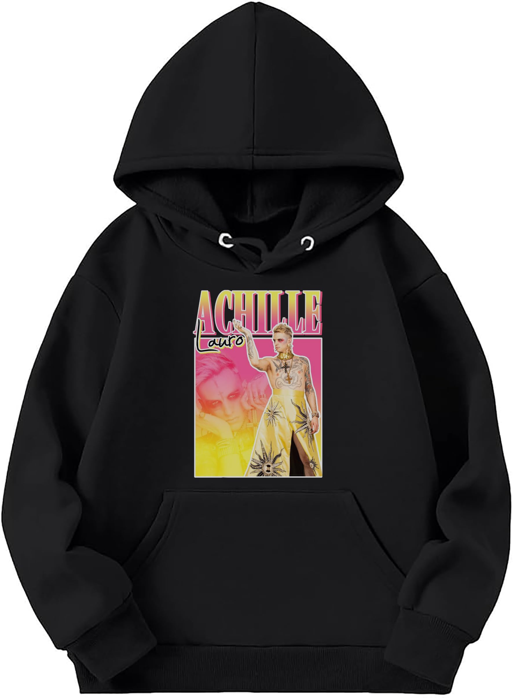 Felpa con Cappuccio di Achille Lauro Incoscienti Giovani Comuni Mortali per Bambino Bambina Ragazzo Ragazza