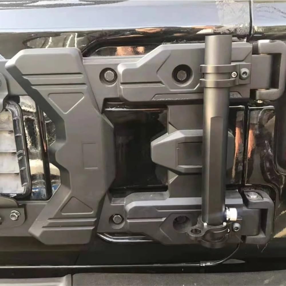 Spare Tire Mount Uchwyt na koło zapasowe i zawias JL do opon 35-39 cali, pasujący do Wranglera 2018+ uchwyt ścienny do opon(Aluminum Alloy)