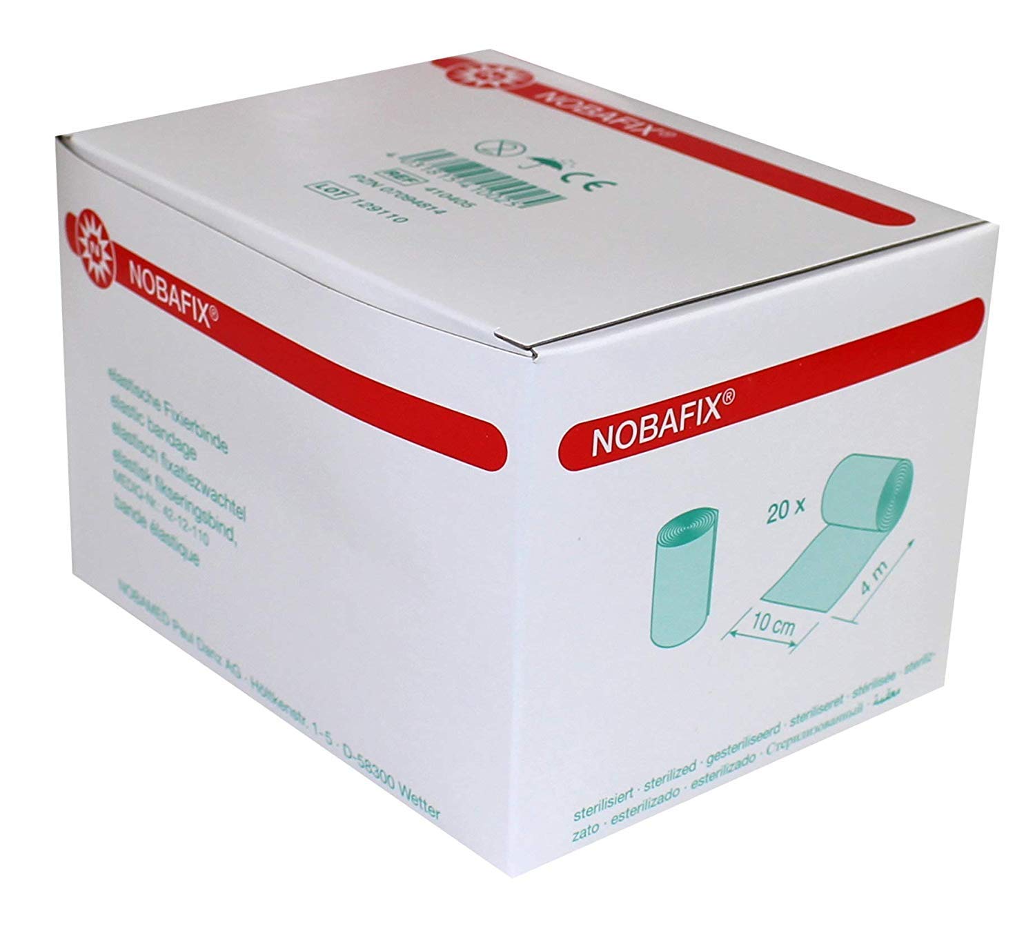 400 Stück (20 X 20) Noba Gasas Elástica Vendas Von Nobamed (10cm X 4M)
