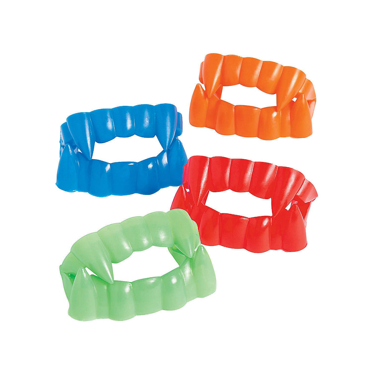 Fun Express Soft Plastic Neon Teeth