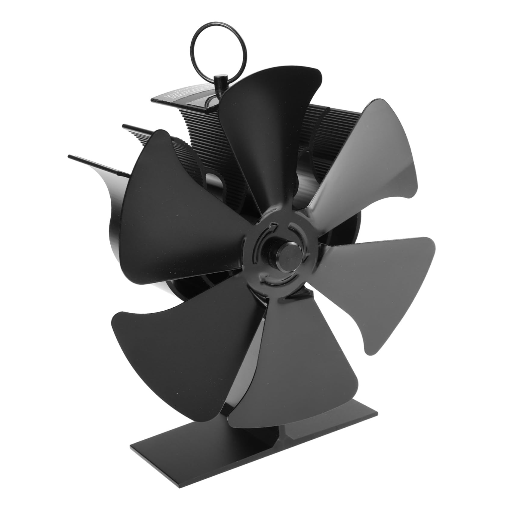 PRETYZOOM 2 Ventiladores Térmicos Para Estufas Quemadores De Leña De Aluminio Negro