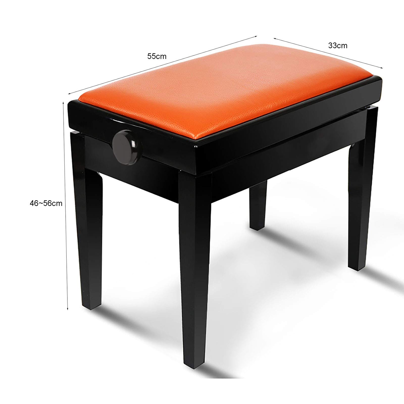 Sgabello per Pianoforte, Tavolo da toeletta, Sgabello Regolabile per Pianoforte, Sedia, Sgabello, Sedia in Legno massello Resistente con