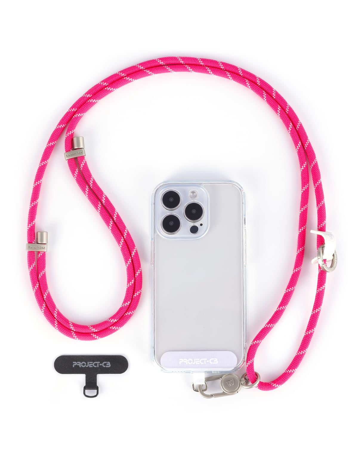 Project-Cb Unisex Magenta-S Cell Phone Lanyard 1,Tether Tab 2,Adjustable Crossbody Strap,Lanyards For Around The Neck,Rope Strap (Magenta-S)