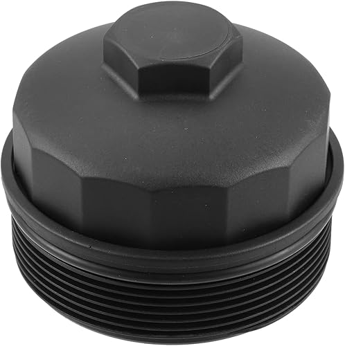 Tapa de la cubierta del filtro de aceite del motor 11421736674 para BMW 540i 4.4L E39 1997-2003 Plástico Negro