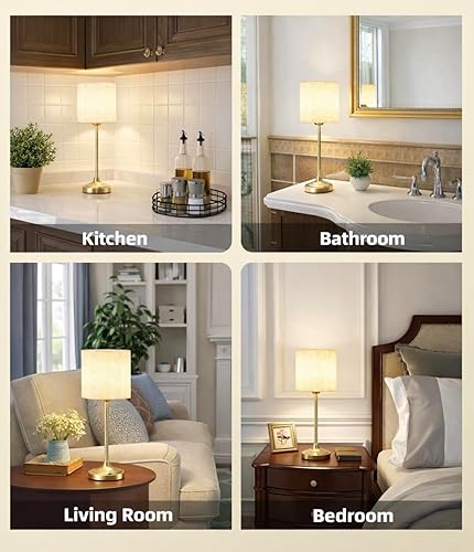 Miniatura 6 de Lámpara de mesa inalámbrica, 8000mAh, regulable, luz ambiental, 2700K, control táctil, portátil, LED, inalámbrica, recargable, lámpara de escritorio