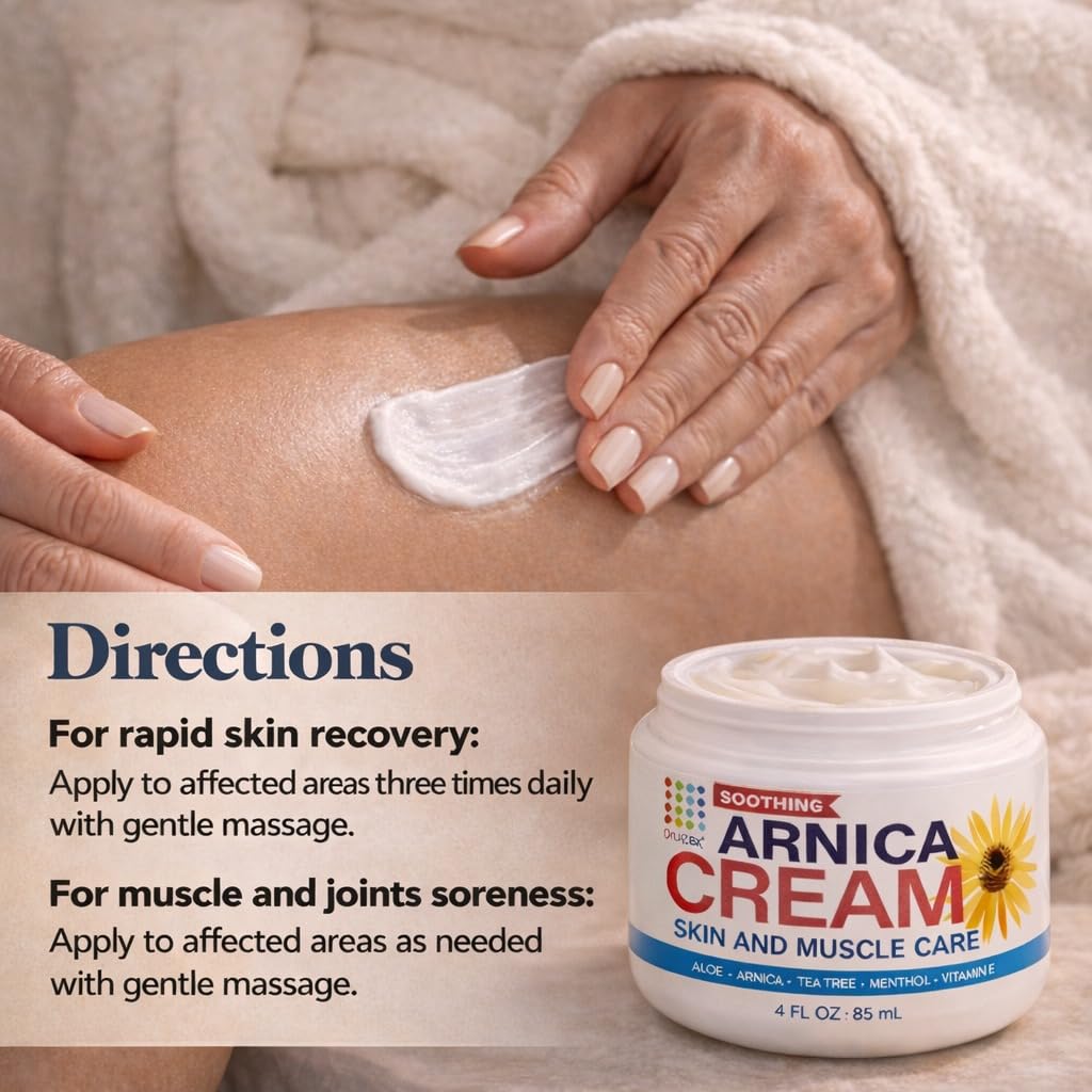 Amazon.com: Arnica Cream Massage Cream with Aloe Vera & Tea Tree