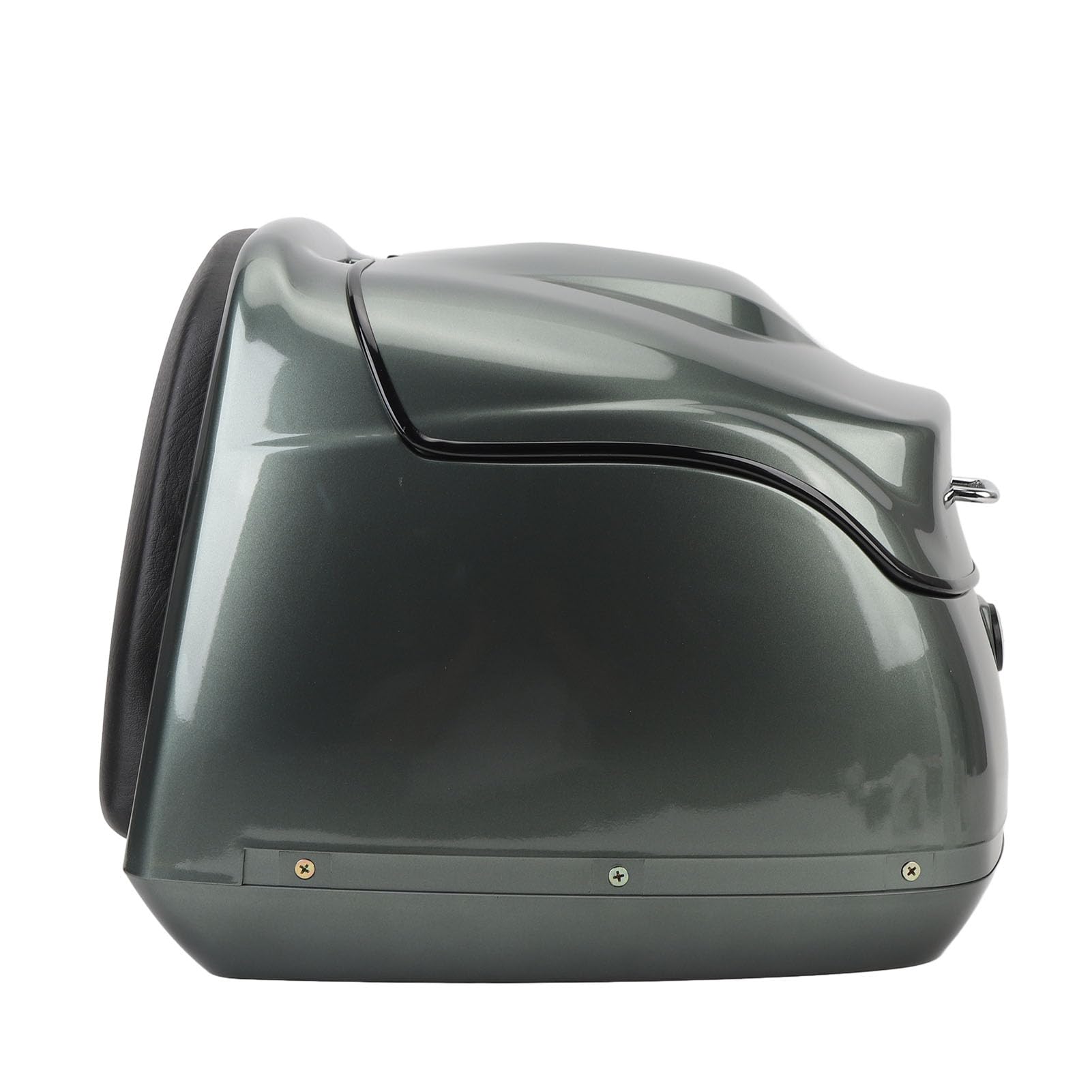 38-Liter-Motorrad-Topbox, Retro wasserfester Motorradkoffer mit Schloss, universell passend für Roller und Motorräder, geräumiger Helm-Aufbewahrungskoffer (Von Farbe)
