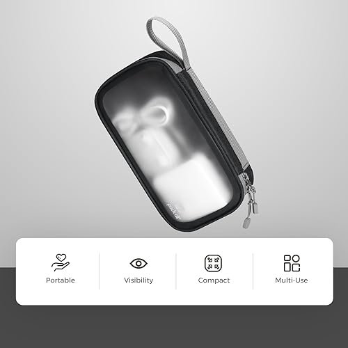 Miniatura 7 de pack all Organizador electrónico transparente, bolsa organizadora de cables de TPU, organizador de viaje de cable compacto para cables, cargadores,