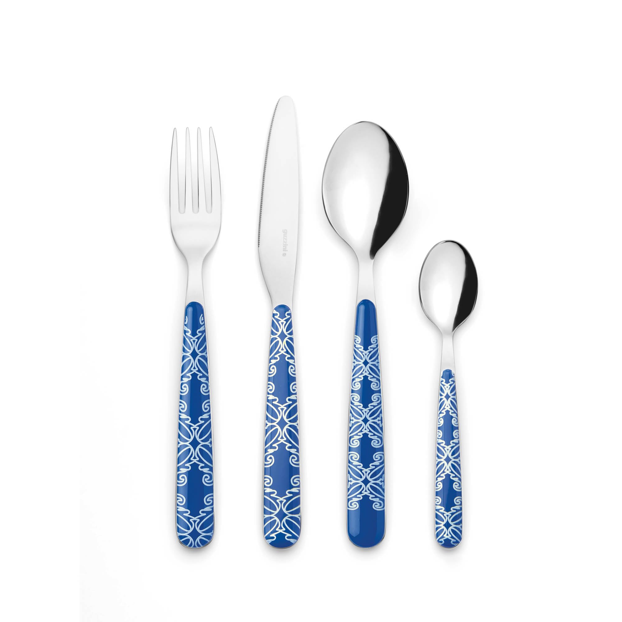 Guzzini Blue 28195076 Cutlery Set, Stainless Steel,