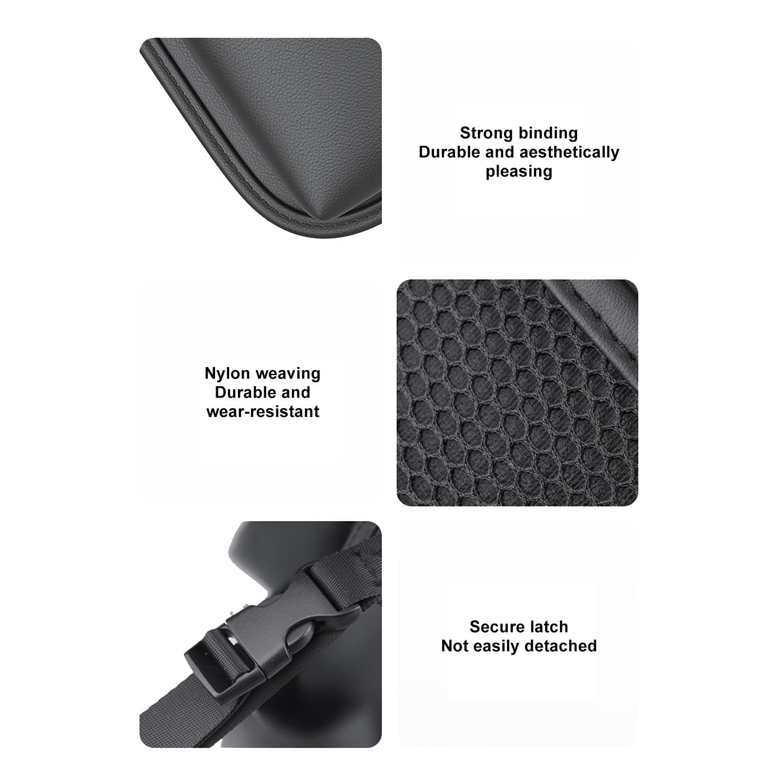 Organizador de asiento trasero – Organizador de asiento trasero de coche | con bandeja plegable | Bolsa de almacenamiento para asiento trasero de coche | Organizador de asiento trasero de coche |