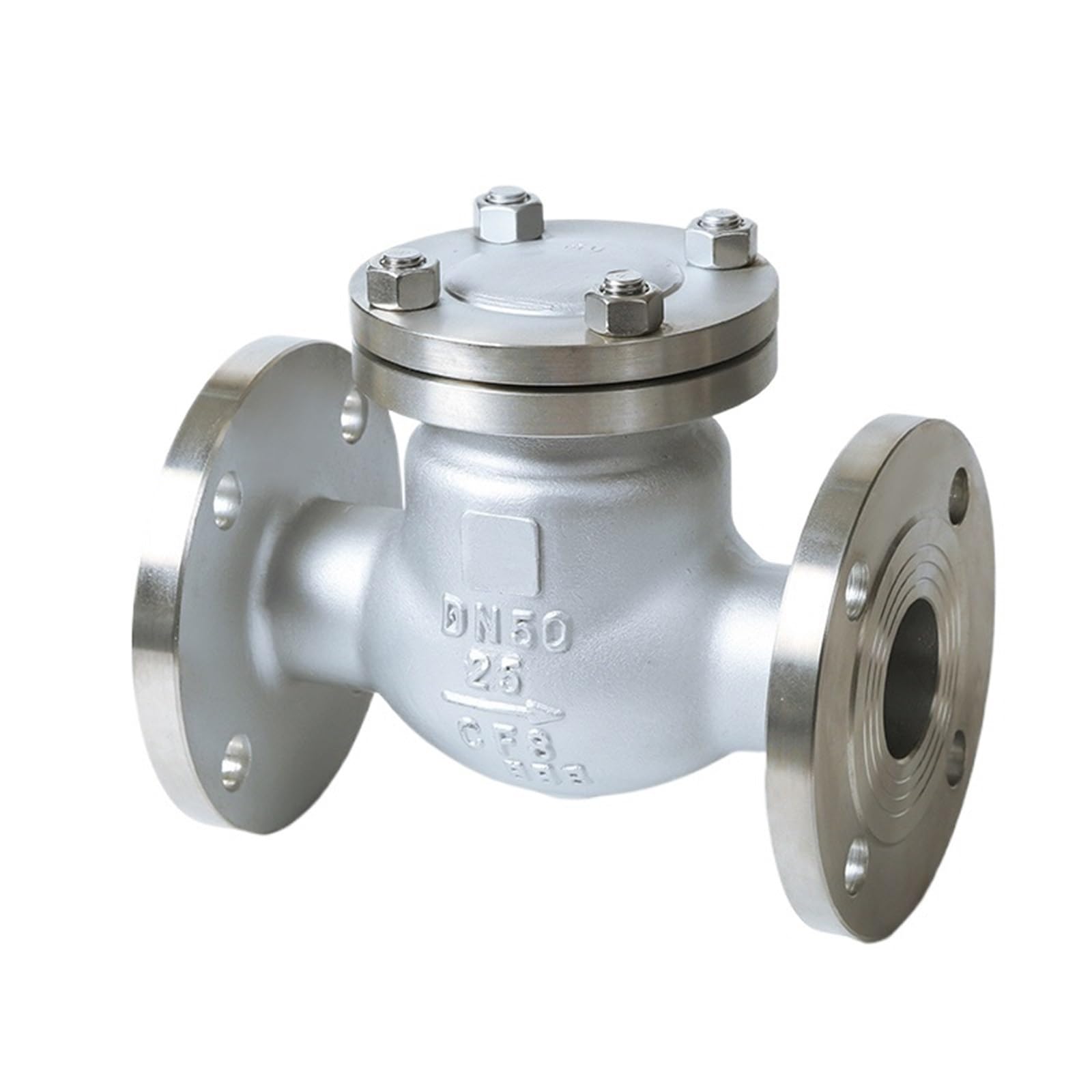 H44W-16P 304 Stainless Steel Check Valve 1-Way Manual Check Valve(2in)