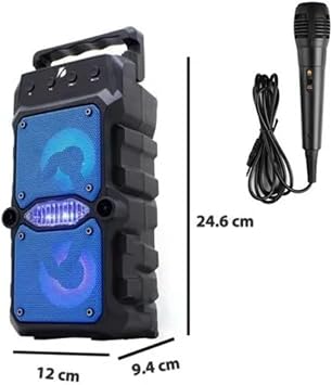 Bluetooth Speaker RGB Illuminated Extra Bass Fm/Sd/Aux/Flash Microphone Sound Bomb Speaker Music Player