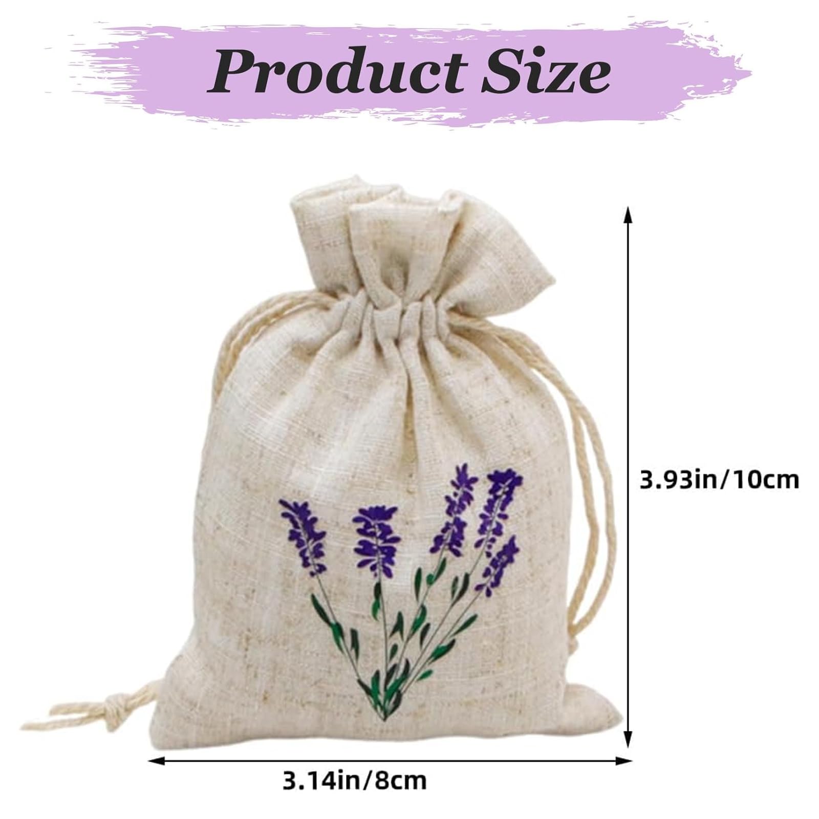 12 Pièces Sachets de Lavande Parfumés, Sachet Lavande Armoire avec Parfum Intense, Désodorisant Naturel et Antimites Vetements, Parfumés Réutilisable pour Armoire, Tiroir, Maison