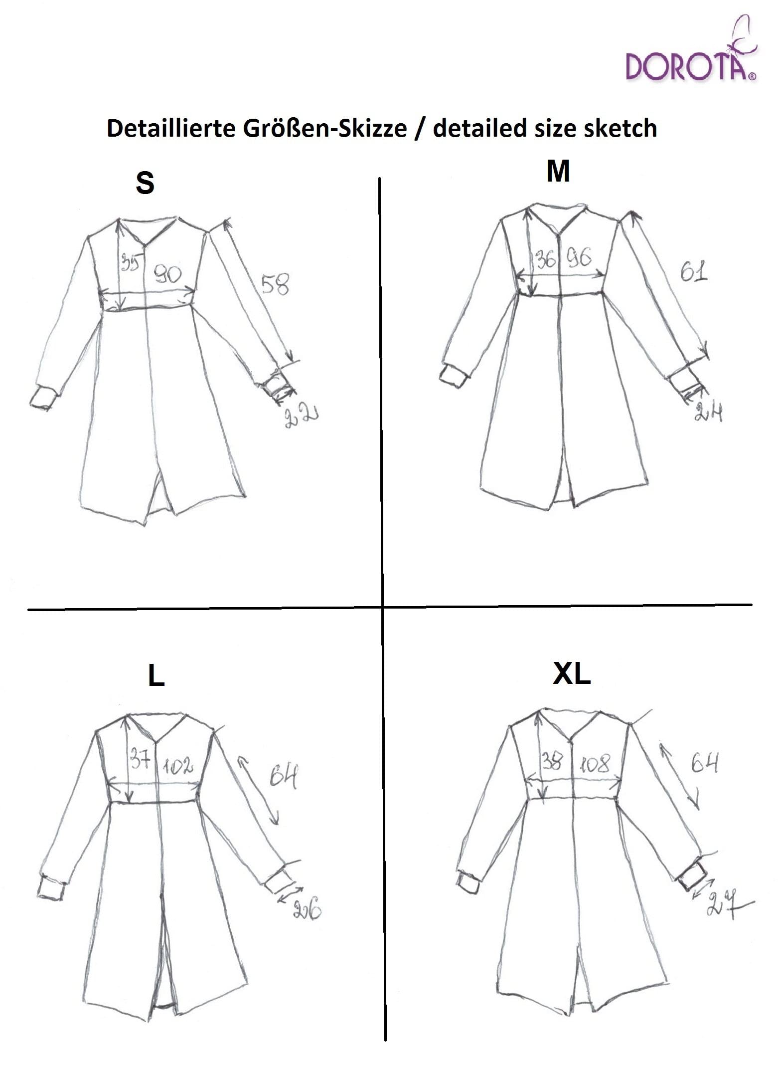 DOROTA Souple Peignoir Femme Tendance avec Poches et Ceinture, fabriqué dans l'UE