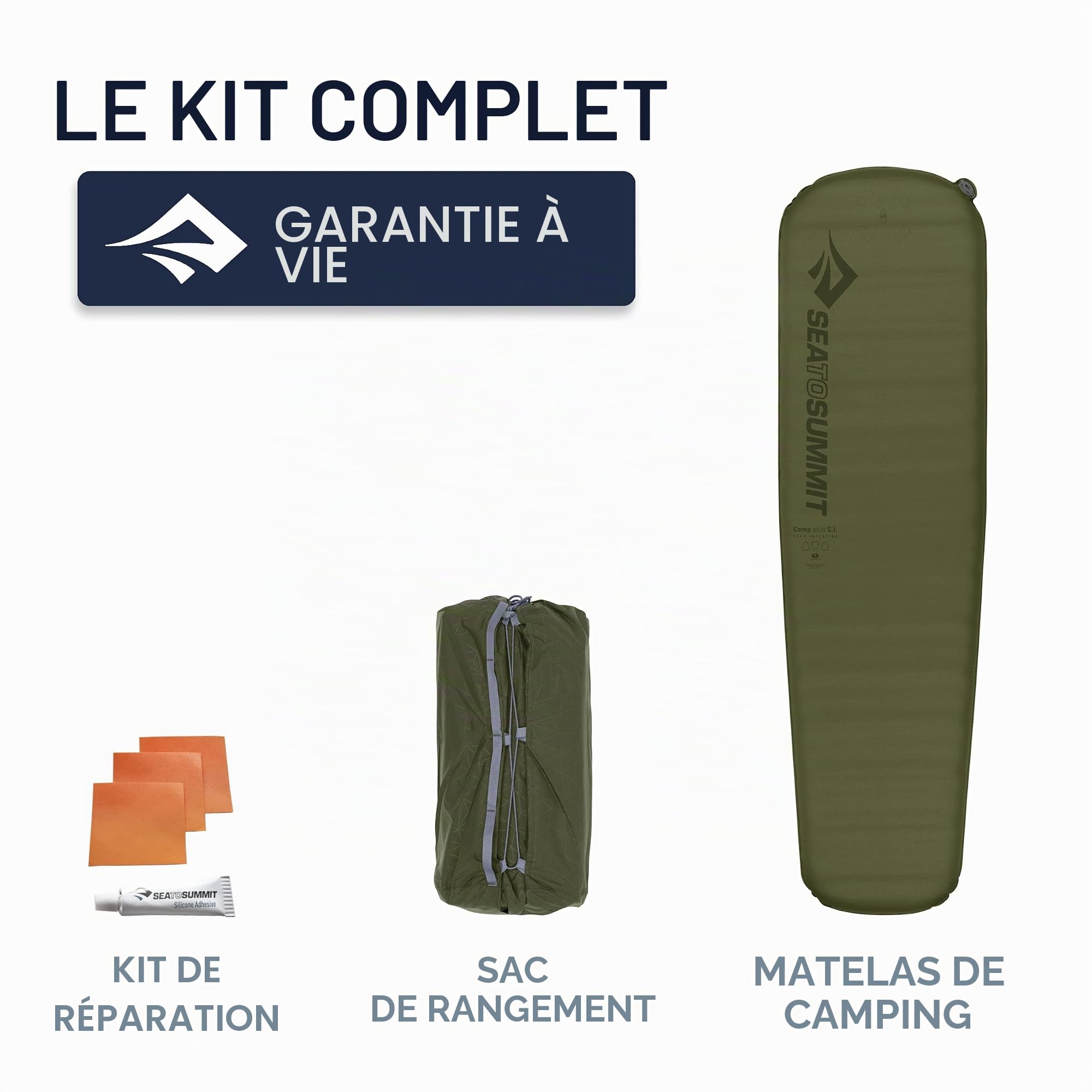 Camp Plus Self Inflating Regular - C: verde oscuro
