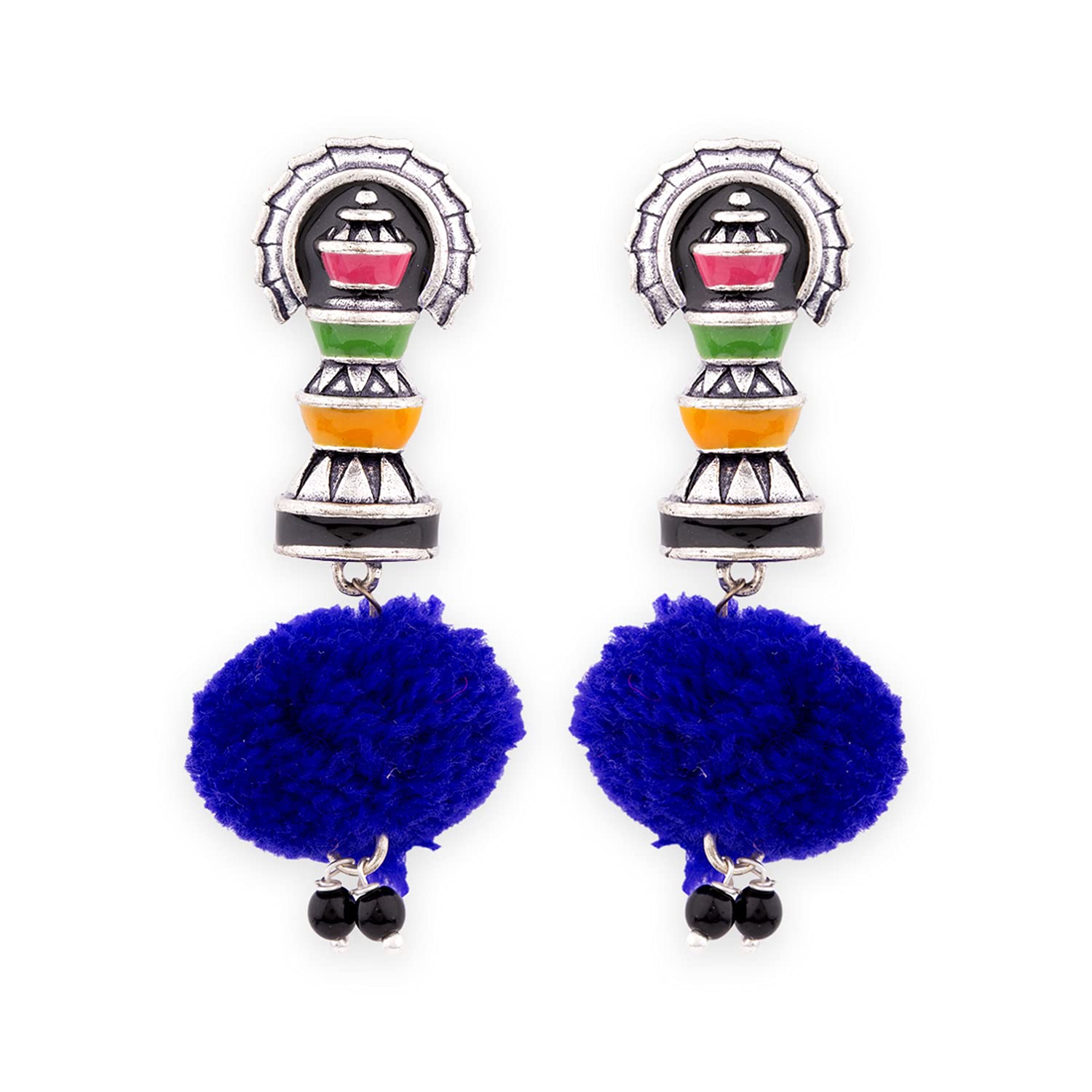 See full amazon price history chart for Voylla Kalbelia Enameled Pom Pom Earrings Voylla Kalbelia Enameled Pom Pom Earrings (B08VNCFSFN) Amazon Price History, Amazon Price Tracker