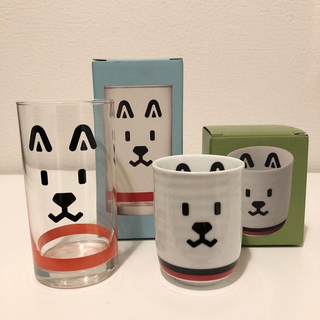 Amazon | お父さんグラス お父さん湯呑み 2点セット | ノーブランド品 