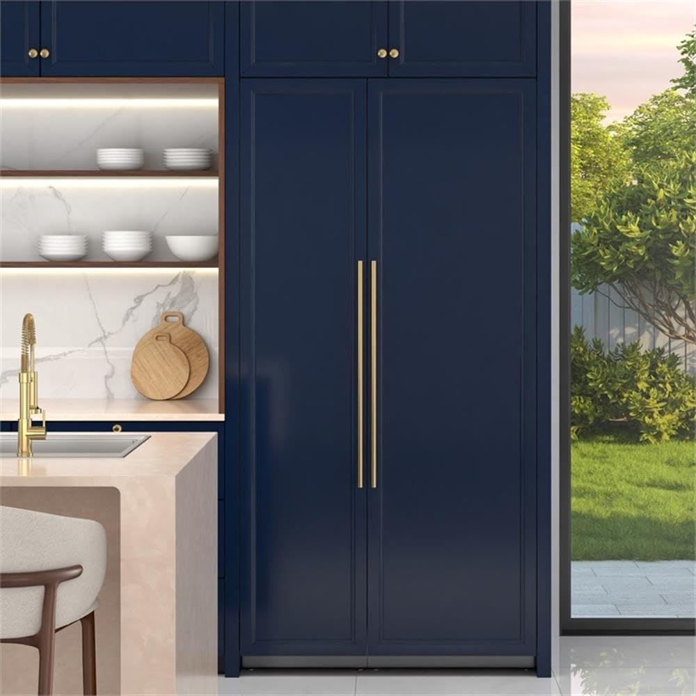 Pemberly Row Reserve Panel Ready Refrigerator & Freezer Combo, 24" Refrigerator + 18" Freezer, Built-In Design, 21.1 Cu. Ft. Capacity, Adjustable Shelves/Soft-Close Drawers, Frost-Free, Energy Star on Fridge.com - View 4