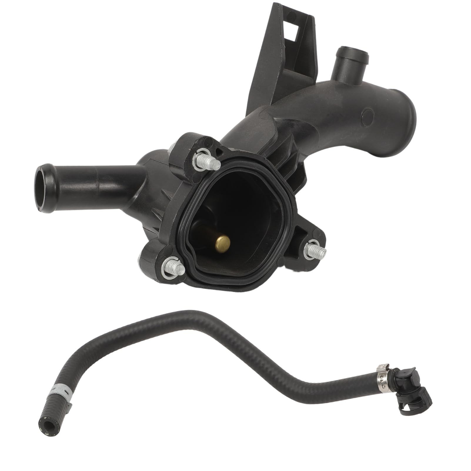Boîtier de Thermostat, Sortie de Pompe à Eau 1338487, Compatible avec Vauxhal Adam Astra Corsa Meriva 2010-2016, 25192985 13249353, avec Tuyau d'eau
