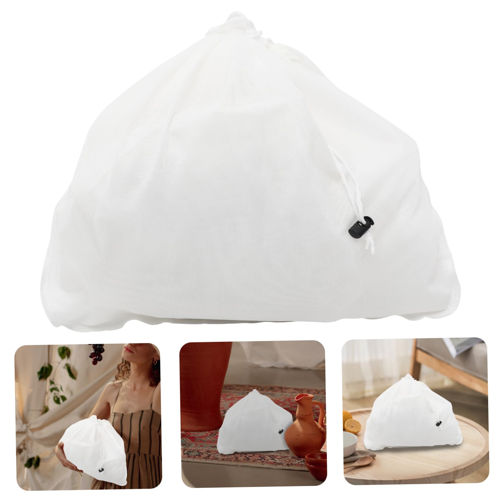 OKUMEYR Large Nut Milk Bags Reusable Brewing Filter Bags for Cold Brew Coffee Wine Juice