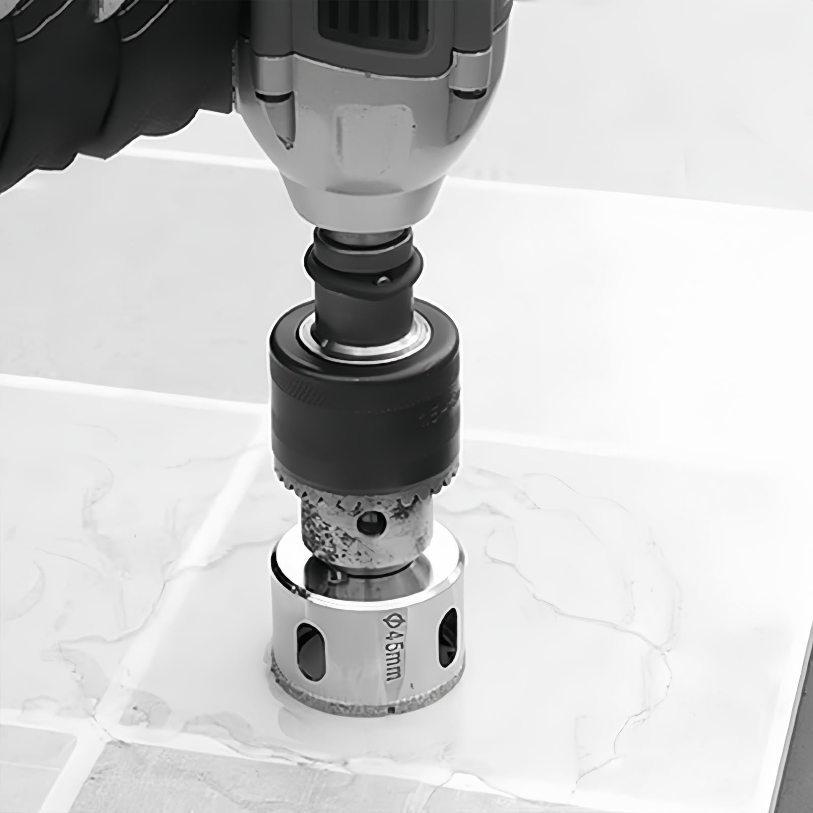 Vollwinkelverstellbares Bohrwerkzeug, Ceramic Tile Hole Locator, Multiple Hole Measurement, Präzisions-Lochfinder Für Fliesen & Mehr, In Keramik, Marmor, Glas Und Keramischen Bodenbelägen(C)