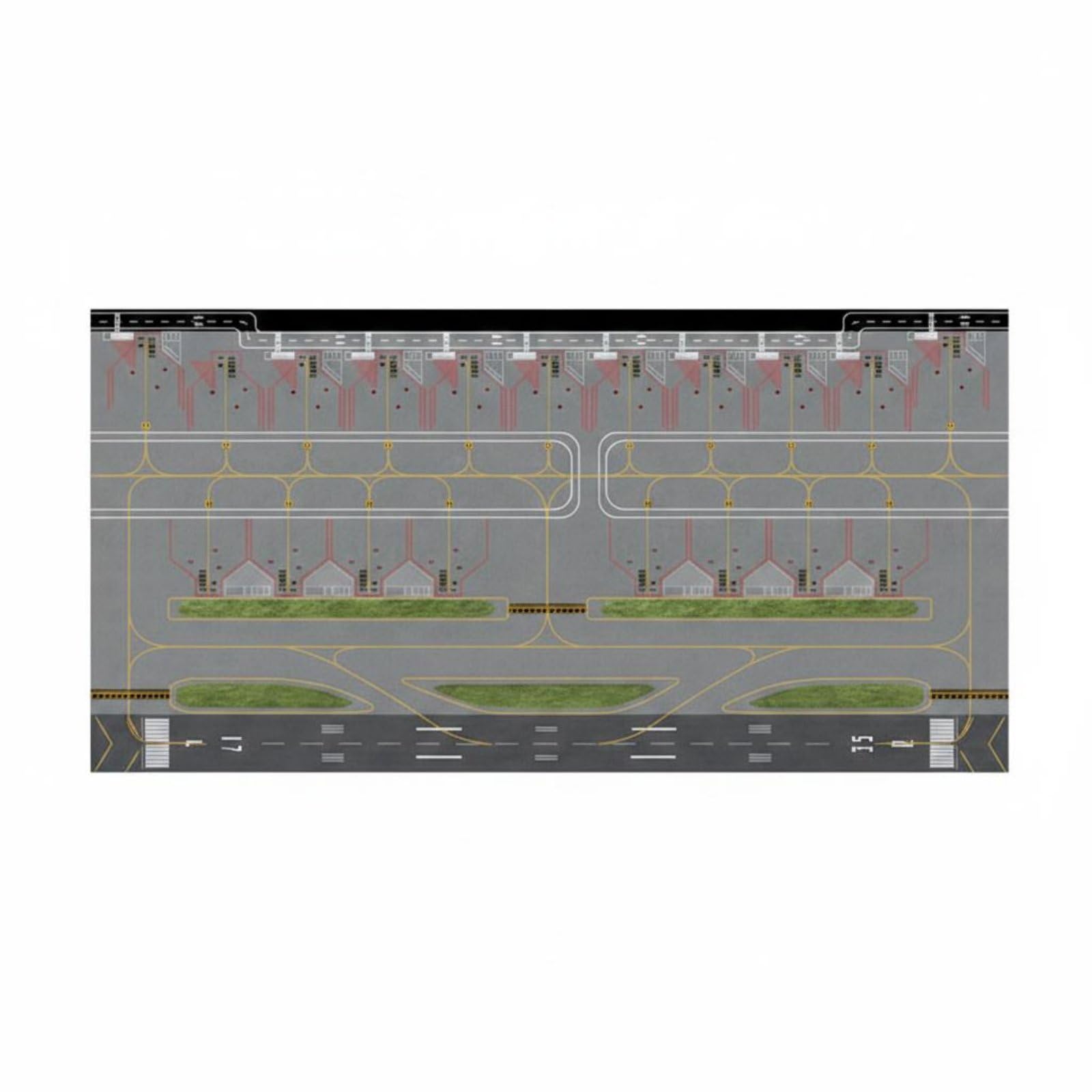 Xgdsnly 1:400 Aircraft Airport Background Simple Board to Clean Landing Strip Apron Model Mat, style to 11