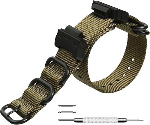 Correa de nailon de repuesto compatible con Casio G-Shock Watch modelo GA-100 GA-110 GA-100C GA-300 GA-120 GA-200 GD-100