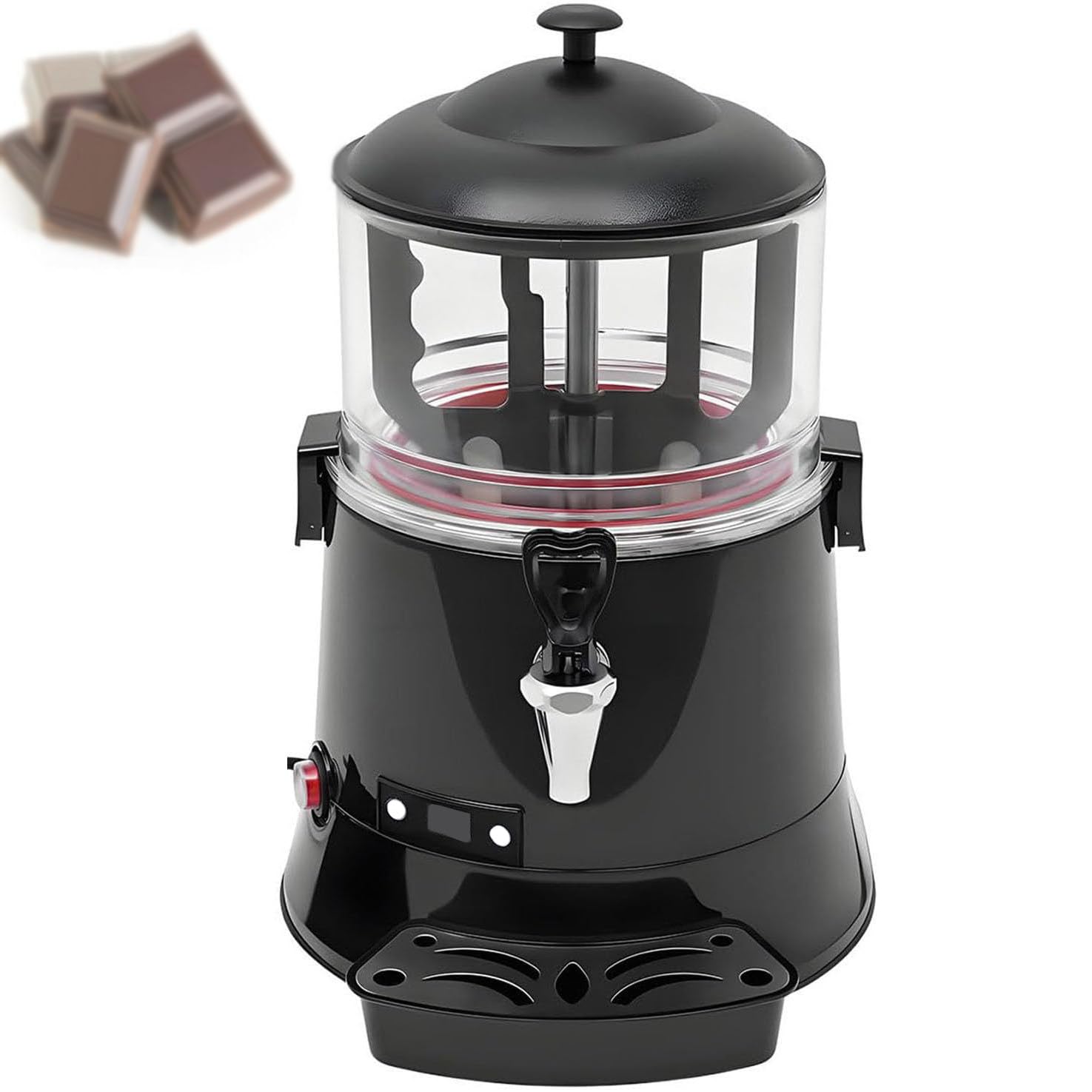 HCZKIUJY Commercial Chocolate Heating Machine, Electric Heater Warmer for Beverages, Adjustable Temperature 5L (5L)