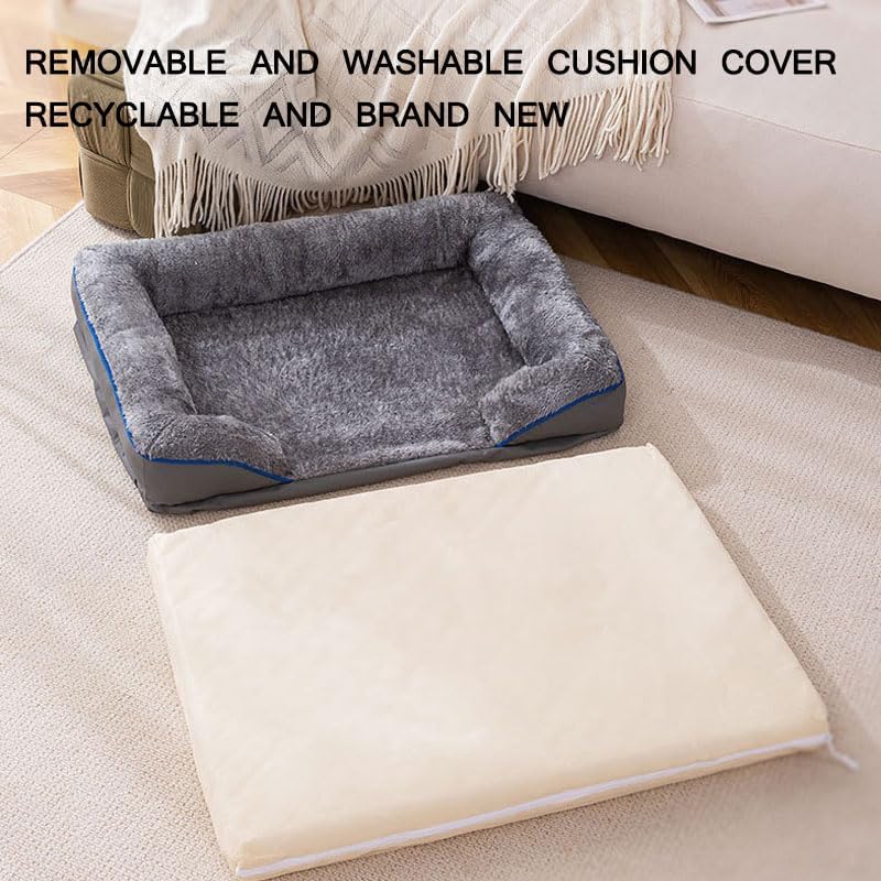 大型/中型犬用整形外科用犬用ベッド、取り外し可能なカバー付き犬用